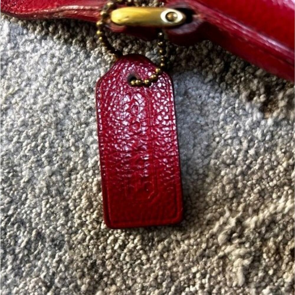 VINTAGE COACH Red Purse Handbag Pocketbook - Picture 8 of 8